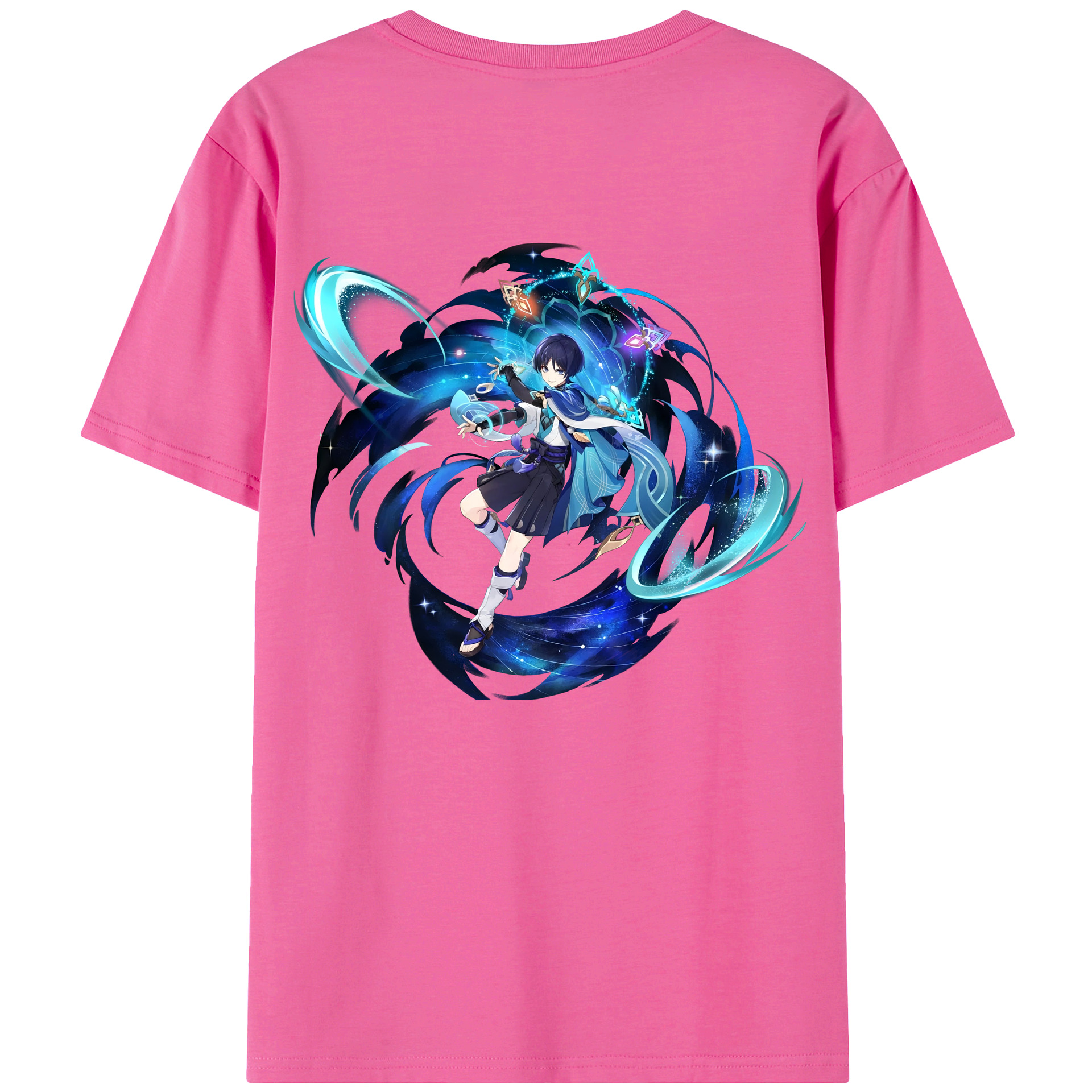 げんし神 さんペい genshin Sanpei レディース半袖Tシャツ(バックプリント)